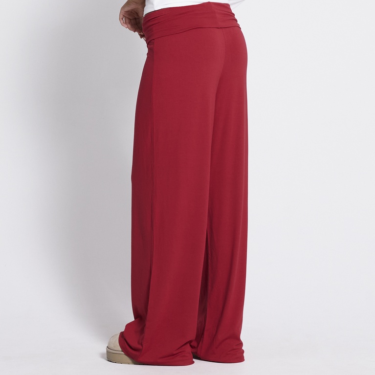 Foldable wide pants "Eleni" Red